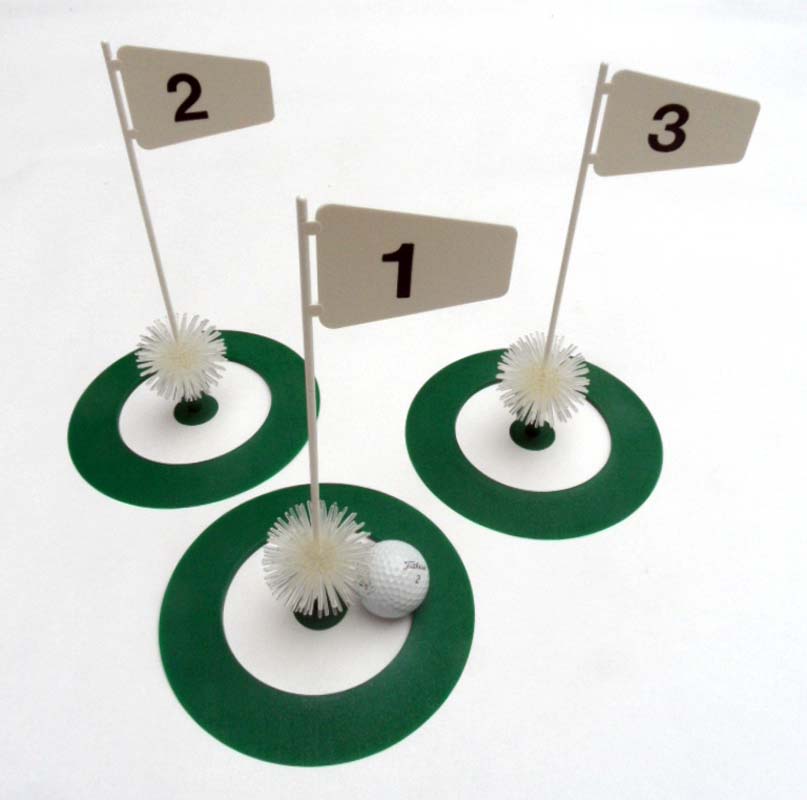 StarPro Golf Putting Cups - 3-Hole Course - Green