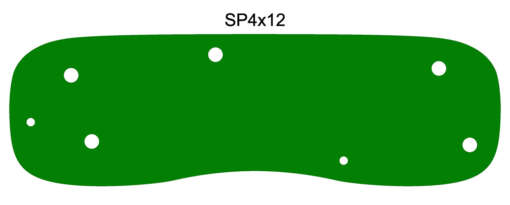 StarPro Greens SP4x12 Portable Putting Green